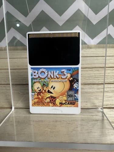 BONK 3 FOR THE TURBOGRAFX 16!!! TESTED!!! RARE AND AUTHENTIC!!! HUCARD ONLY!!!