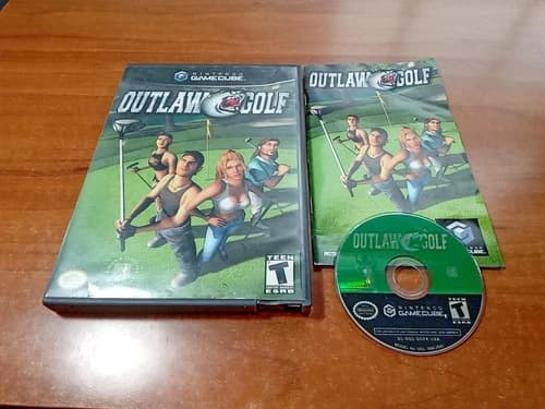 CIB Outlaw Golf (Nintendo GameCube, 2002) Complete *TESTED*