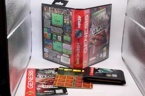 GOOD NFL Quarterback Club Sega GenesiS CIB Complete Box Manual Tested Authentic