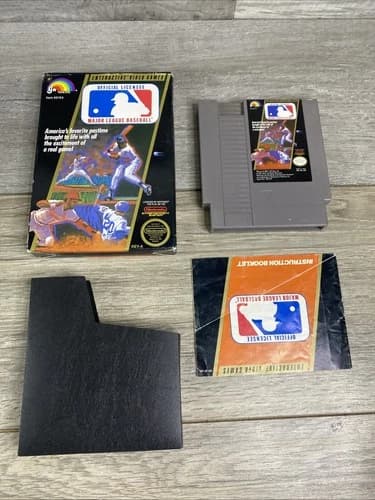Major League Baseball NES Nintendo CIB Circle Seal