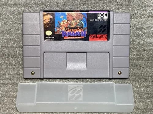 Genghis Khan II Clan of the Gray Wolf (Super Nintendo, SNES) Authentic !!