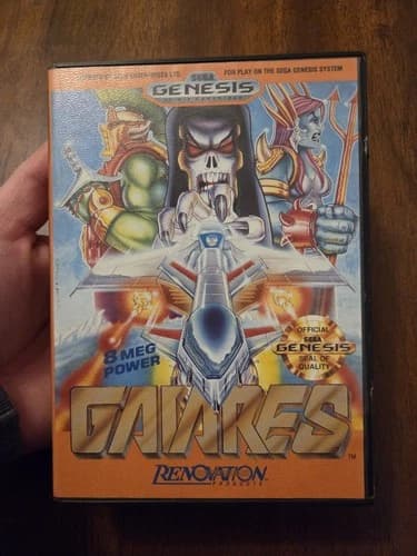 Sega Genesis Gaiares Original Complete with Manual CIB