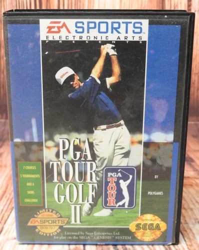 PGA Tour Golf II (Sega Genesis, 1992) CIB complete in box