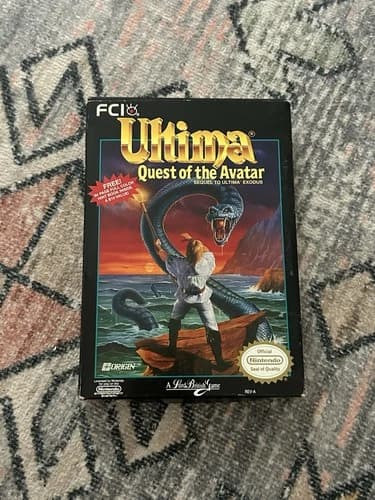 Complete w/ MAP! Ultima: Quest of the Avatar Nintendo NES CIB