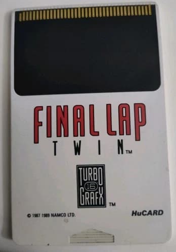 Final Lap Twin (TurboGrafx-16, 1989) Authentic Cart Only Free Shipping