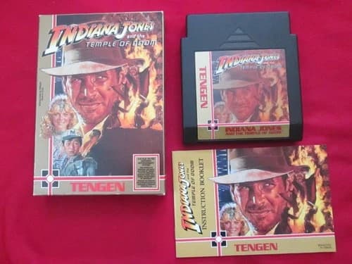Indiana Jones And The Temple Of Doom Tengen NES Nintendo CIB Complete
