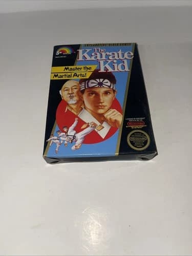 The Karate Kid Nintendo NES, 1987 In Box Manual With Sleeve Tested Working CIB