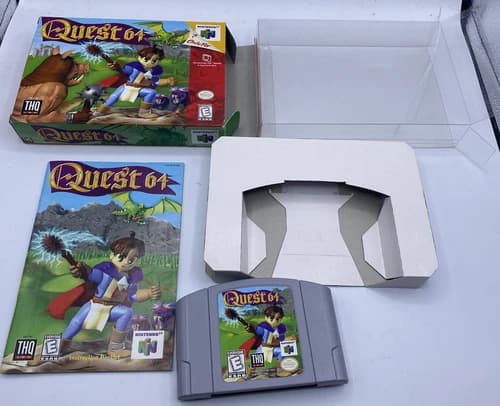 N64 Quest 64 (Nintendo 64, 1998) Complete With Box Manual, Authentic. CIB