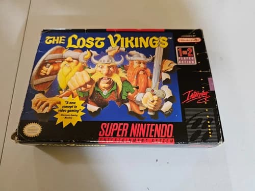 The Lost Vikings Super Nintendo Complete (CIB) SNES