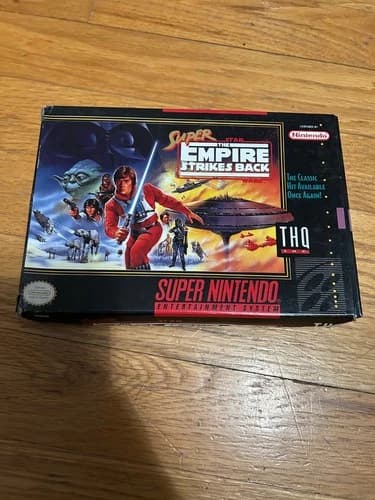 Super Star Wars: Empire Strikes Back - Super Nintendo - TESTED AND WORKING - CIB