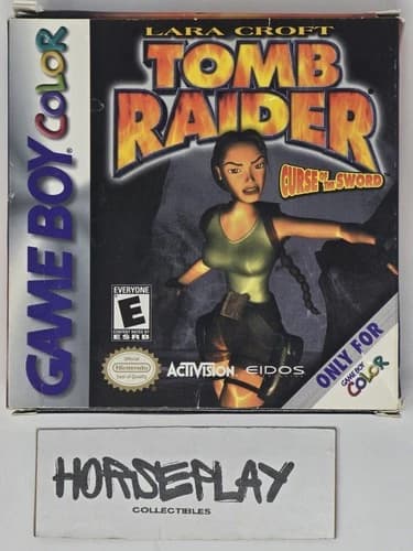 Tomb Raider: Curse of the Sword (Nintendo Game Boy Color, 2001) CIB complete
