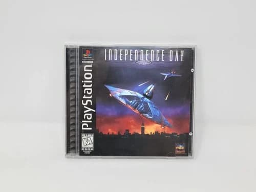 Independence Day Sony PlayStation PS1 Black Label CIB Tested Free US Shipping