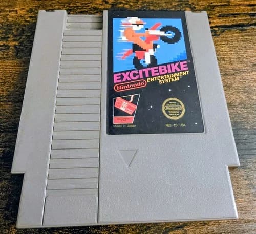 Excitebike Nintendo NES Tested And Works Great Game Authentic. Free Shipping.