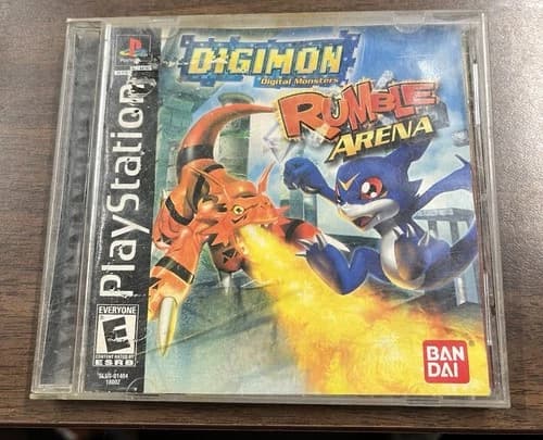 Digimon Rumble Arena PS1 PlayStation 1 Black Label Complete See Description