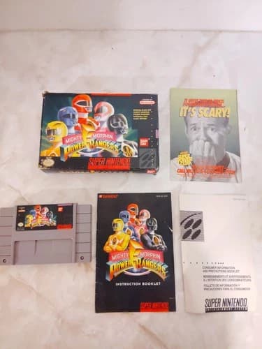 Mighty Morphin Power Rangers SNES 1994 CIB