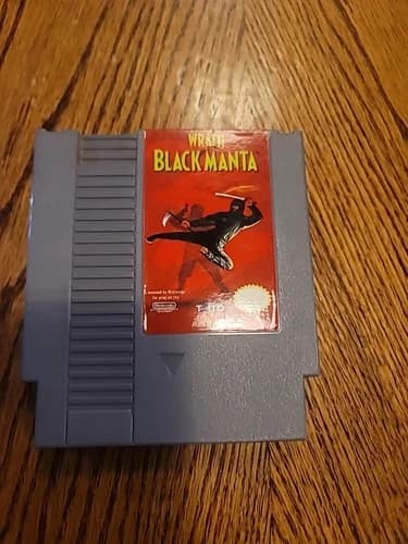 Wrath of the Black Manta NES Nintendo Game Cartridge Authentic Tested
