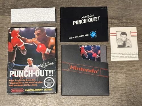 Mike Tyson's Punch-Out!! Nintendo Nes Complete CIB w/Letter Authentic Good Shape