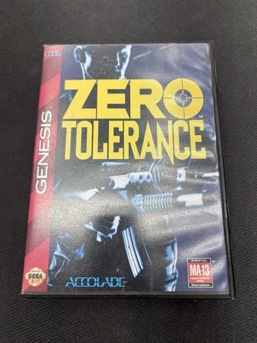 Zero Tolerance Sega Genesis Complete with Manual And Inserts - Tested