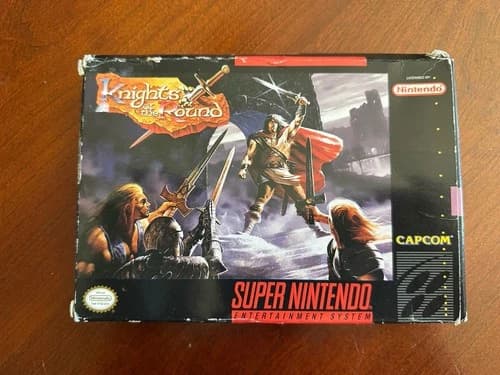SNES Knights of the Round Box Manual Inserts Super Nintendo Authentic!
