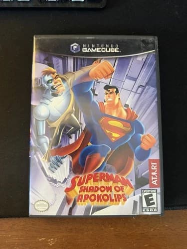 Superman Shadow Of Apokolips Nintendo Gamecube CIB Complete