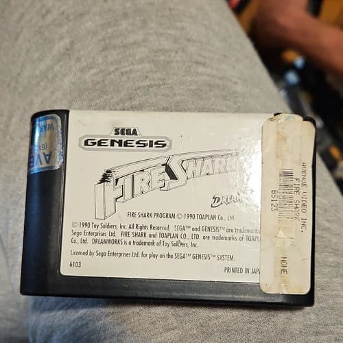 SEGA Fire Shark Sega Genesis Game Cartridge NTSC-U/C 1990 Sega Genesis Classic