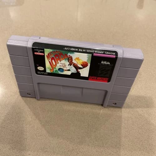 Michael Jordan: Chaos in the Windy City Super Nintendo SNES Authentic