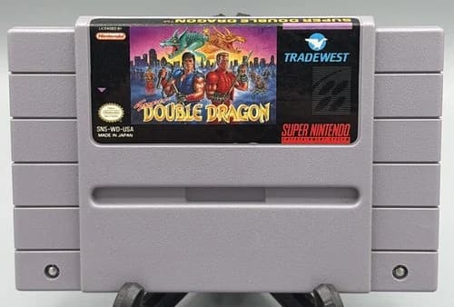 Super DOUBLE DRAGON - Authentic💯 - Super Nintendo SNES - Tested ✅ Near Mint💎