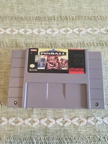 Super Pinball: Behind the Mask Super Nintendo SNES, 1994 Authentic FREE SHIPPING