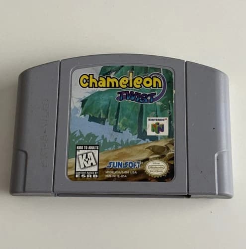 Chameleon Twist Nintendo 64 N64 - Authentic - Tested & Works