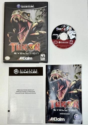 Turok: Evolution (Nintendo GameCube, Wii, 2002) COMPLETE! FREE SHIPPING!