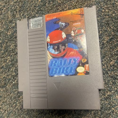 Cartridge Only ~ RALLY BIKE (Nintendo Entertainment System, 1990) NES Cart