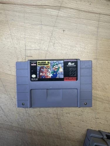 Mario Is Missing! – Super Nintendo (SNES) – Authentic OEM Cartridge