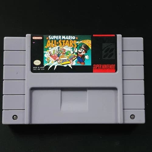 Super Mario All-Stars SNES Game Only NTSC-U/C Tested Authentic