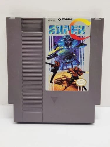 Super Contra Super C Nintendo Entertainment System 1990 NES Cartridge Tested