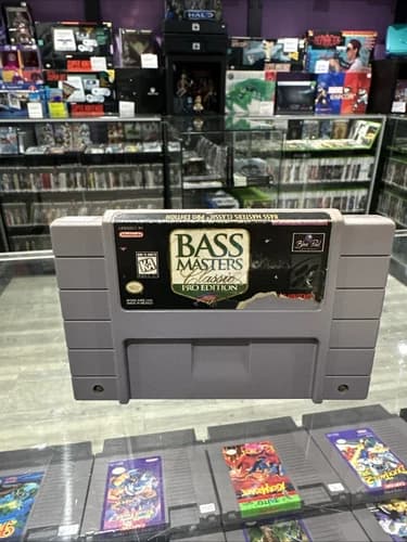 BASS Masters Classic -- Pro Edition (Super Nintendo SNES, 1996) Authentic Tested
