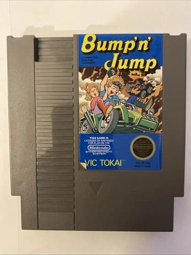 Bump 'n' Jump (Nintendo Entertainment System, 1988) Authentic NES Cart- Tested