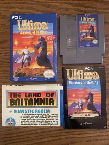 NES Nintendo Ultima Warriors of Destiny CIB