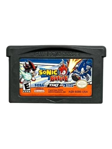 Sonic Battle Game Boy Advance GBA Video Game Sega THQ Fighting 2003