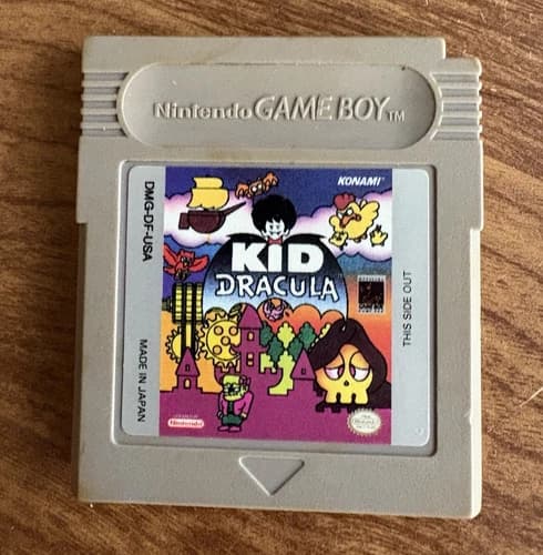 Kid Dracula Nintendo Game Boy Game Cartridge - Konami Publisher