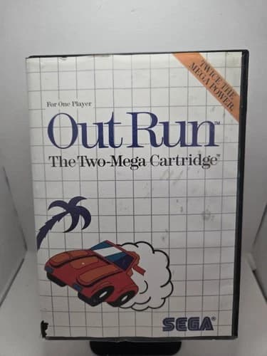 Sega Master System Out Run The Two-Mega Cartridge SEGA Vintage Game Cart