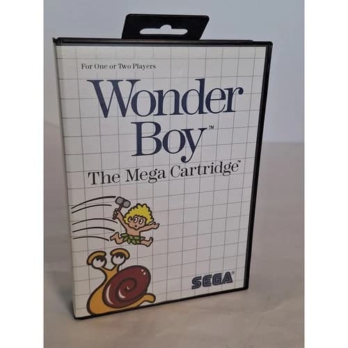 Wonder Boy Sega Master System Mega Cartridge CIB Complete w Manual Insert
