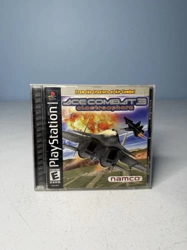 ACE COMBAT 3 III ELECTROSPHERE ✨Playstation PS1✨ Complete CIB Nice Shape Rare!