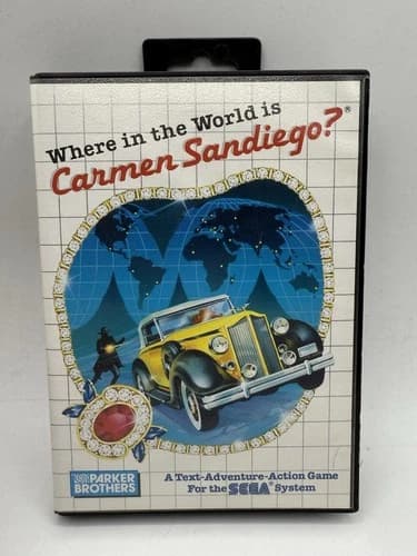 Where In The World Is Carmen Sandiego? Sega Master System SMS 1985 Complete CIB
