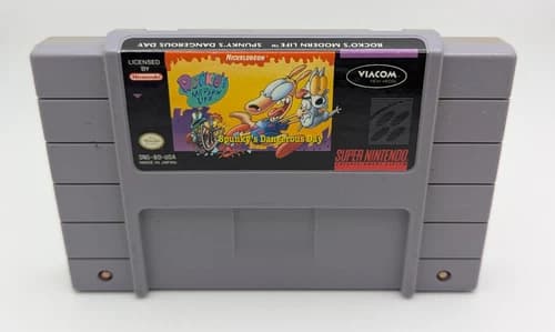 Rocko's Modern Life Spunky's Dangerous Day SNES Super Nintendo