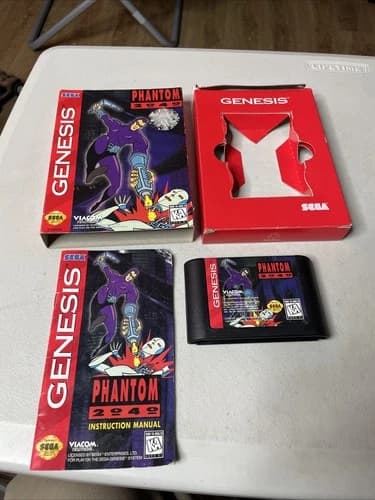 Phantom 2040 (Sega Genesis, 1995) - CIB Complete With Manual Box Sleeve