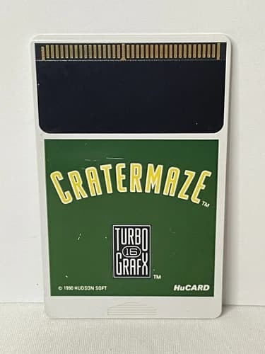 CraterMaze Crater Maze (TurboGrafx-16 1990) Authentic HuCARD Only Cleaned Tested