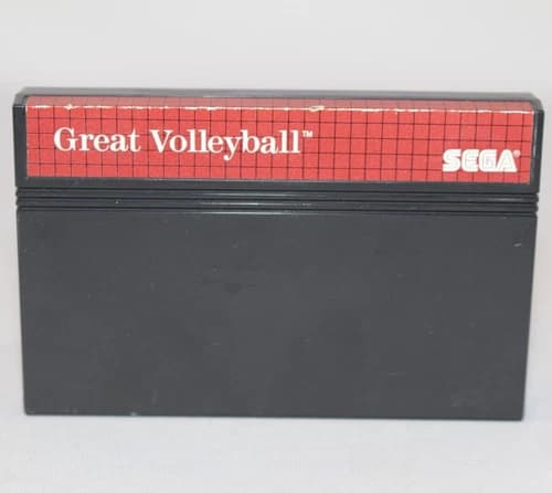 Great Volleyball Sega Master System Authentic! Very Good Condition! Tested!