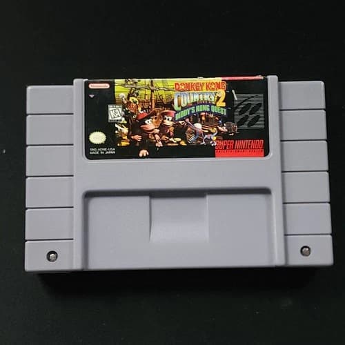 Donkey Kong Country 2: Diddy's Kong Quest SNES Game Only NTSC-U/C Tested