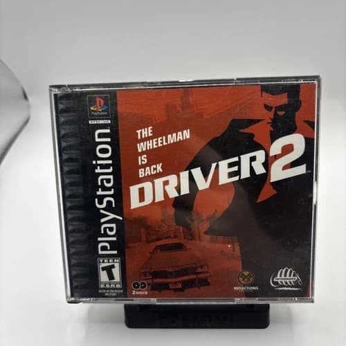 Driver 2 PS1 Game (Playstation One, CIB, complete, Infogrames, 2 discs, 2000)