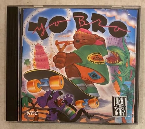1991 NEC TURBOGRAFX-16 TG-16 ICOM SIMULATIONS YO BRO GAME HUCARD CIB TESTED